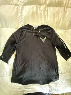 Lace-Up Black Women's C7 Corvette Tunic